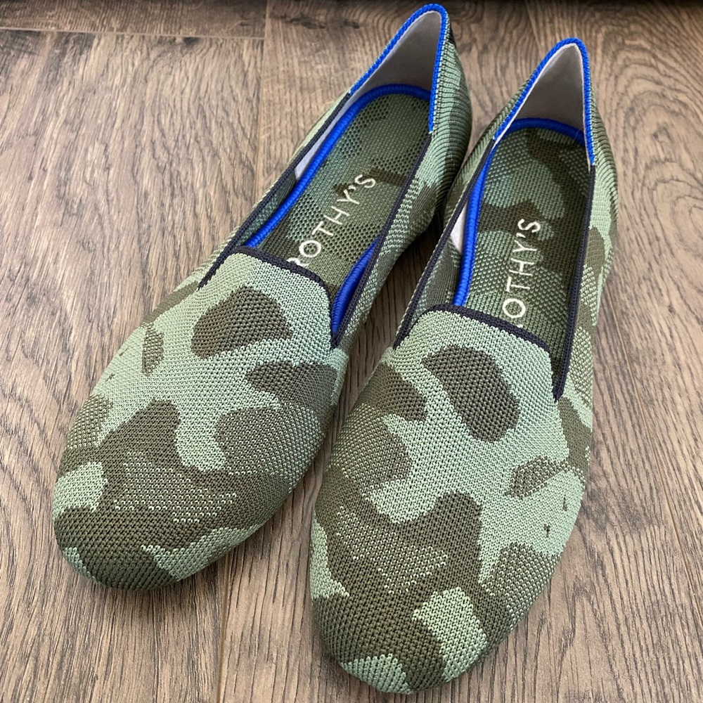 Olive Camo Rothy’s - Perfect Condition!